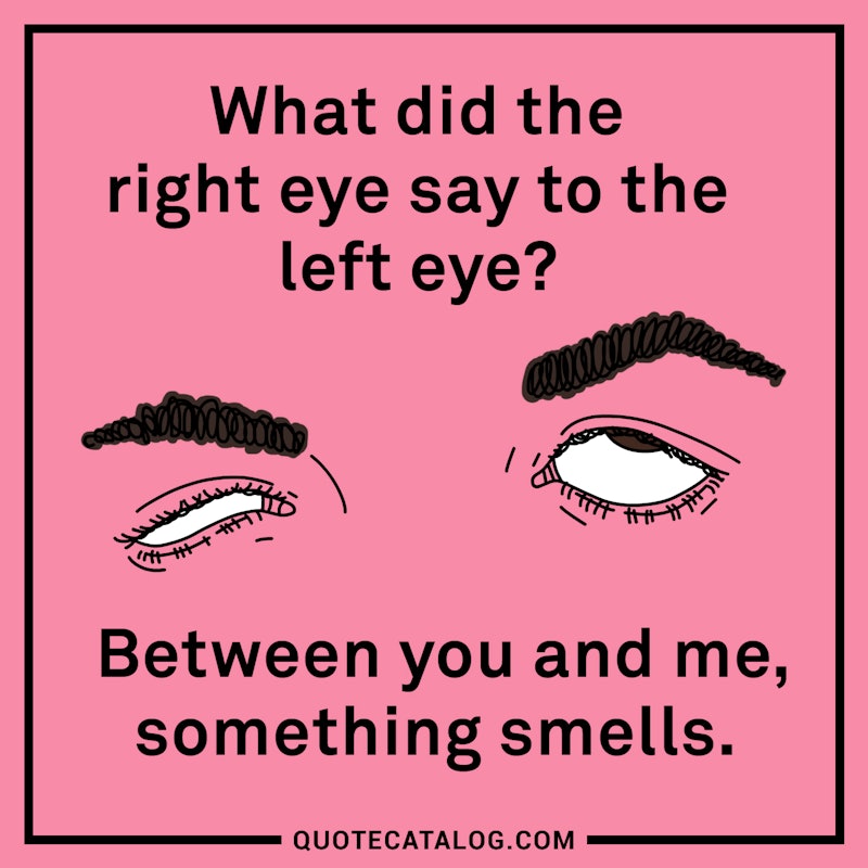 Anonymous Quote What Did The Right Eye Say To The Left E Quote Catalog